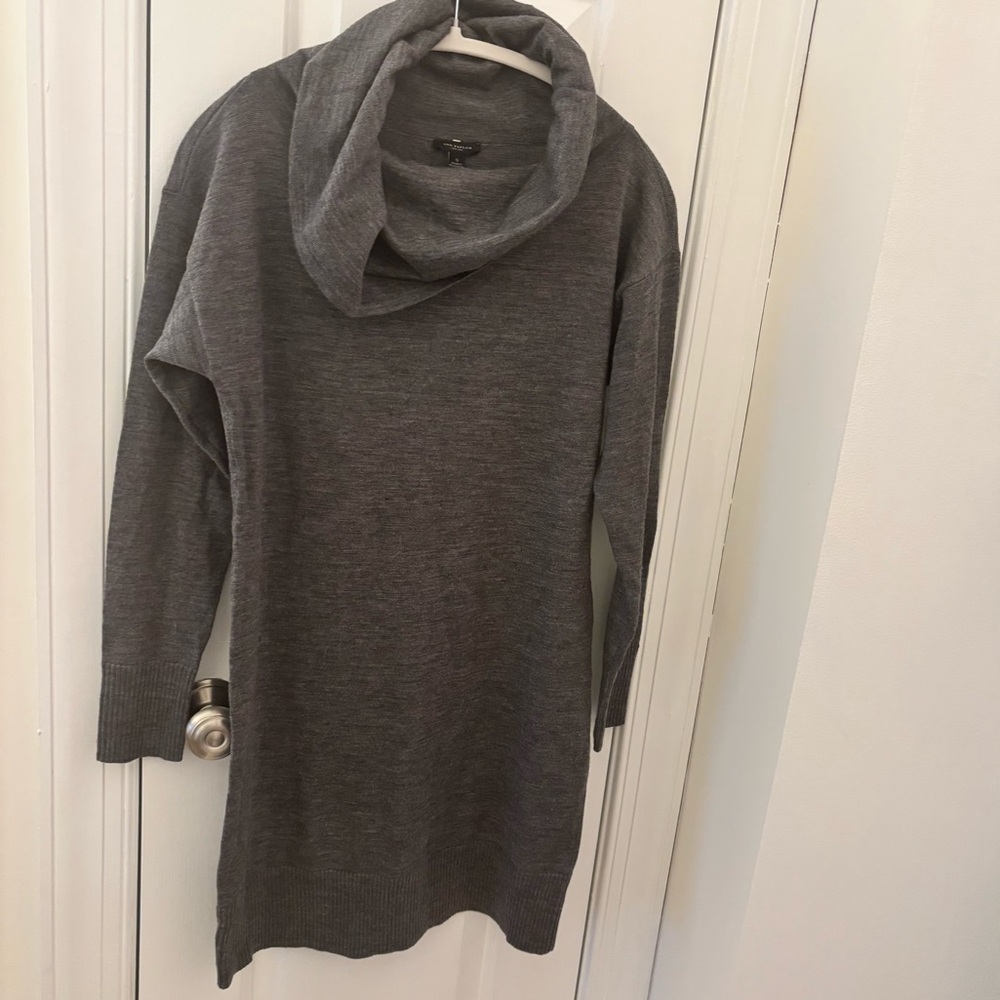 Ann Taylor 100% Merino Wool Cowl Neck Sweater Mini Dress size S